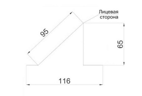 планка снегозадержателя угловая чертеж
